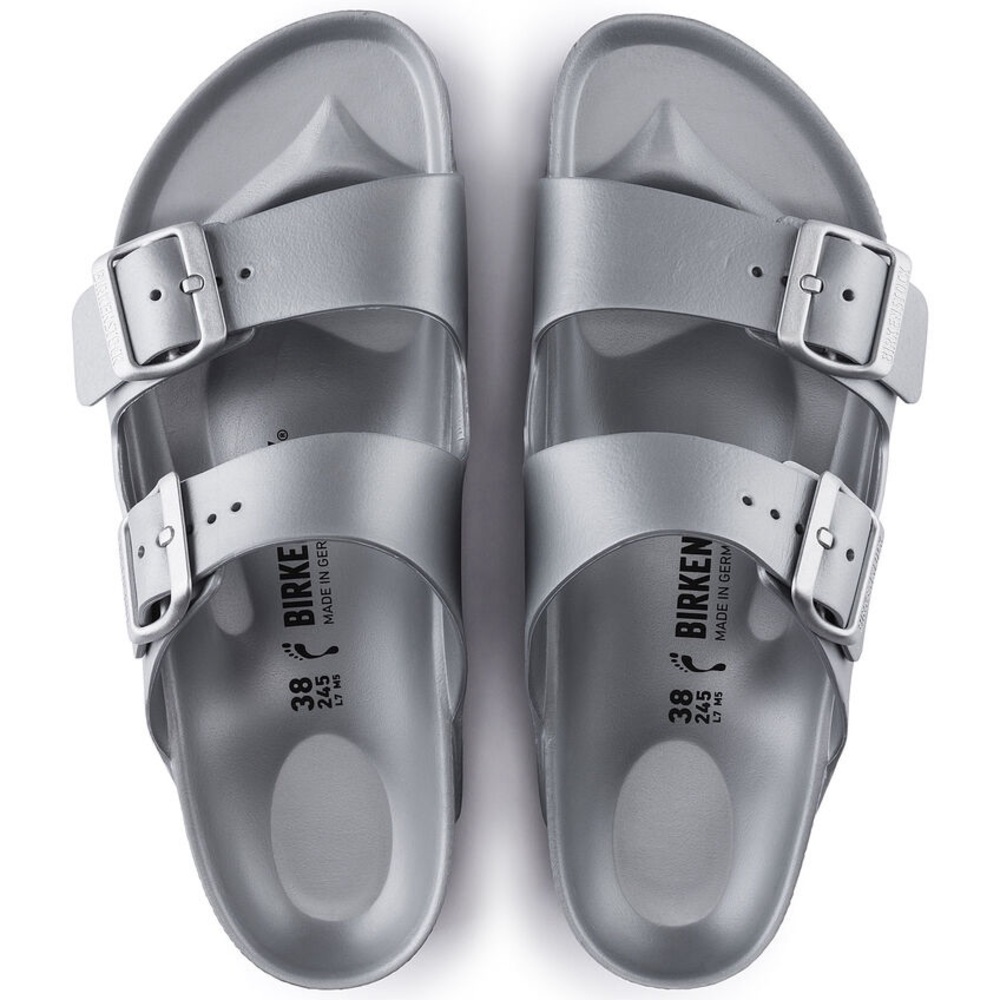 Silver Birkenstock Arizona EVA sandal Size 42 (men’s 9-9.5, women’s 11-11.5)